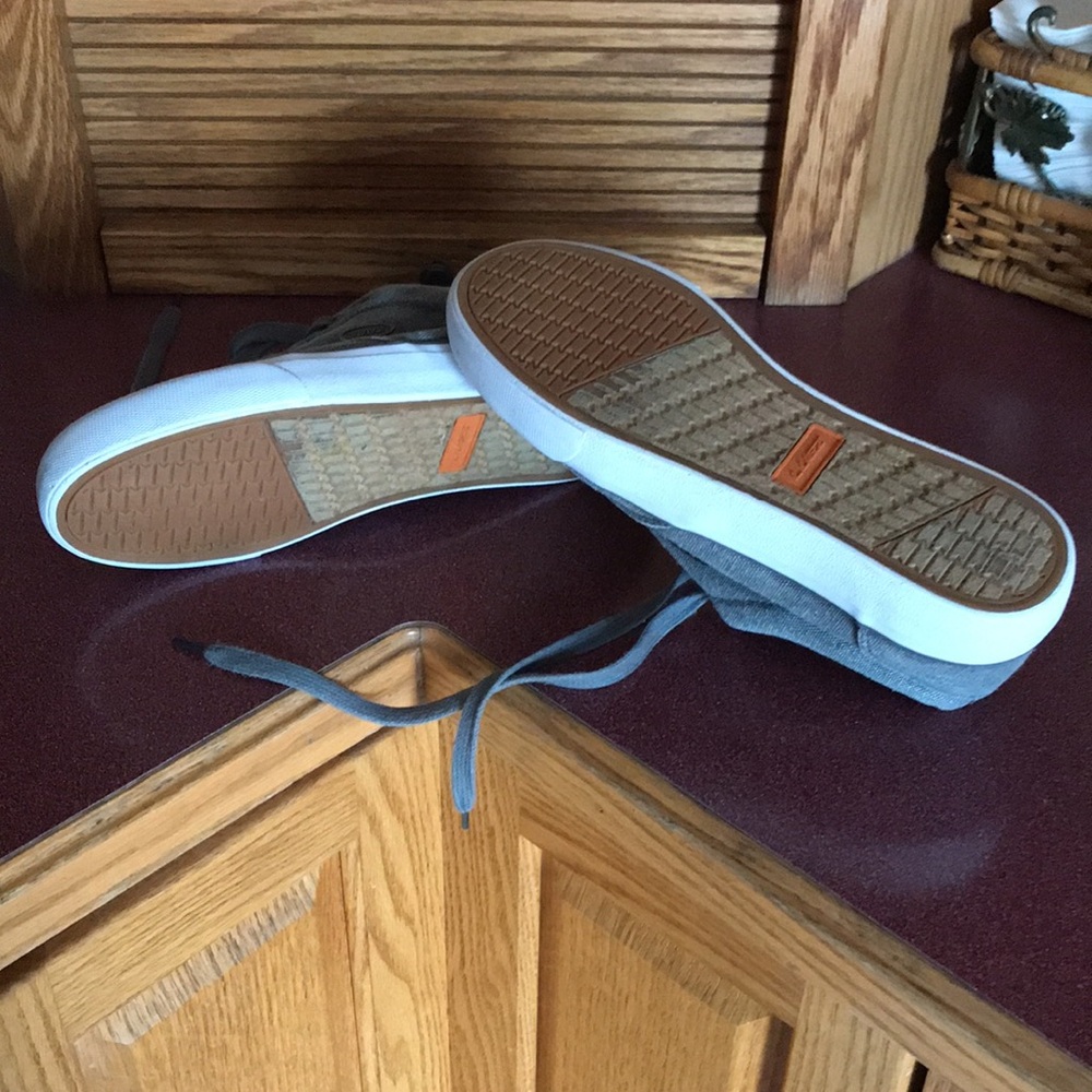 LUGZ Mens Grey Canvas Skateboarding sneakers Sz 8 - Picture 3 of 4